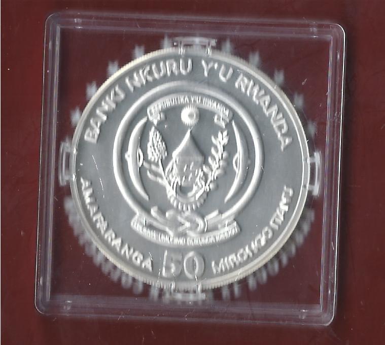  Ruanda 2015  AG 1 OZ Koblenzer Münzen Studio Koblenz Frank Maurer AH681   