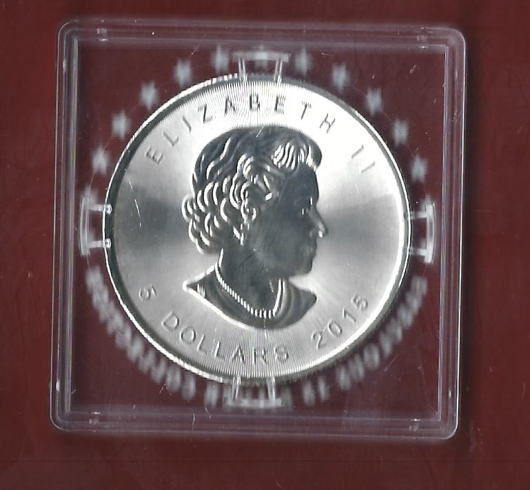  Kanada Maple Leaf 2015  AG 1 OZ Koblenzer Münzen Studio Koblenz Frank Maurer AH685   