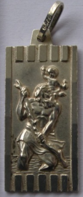  Deutches Silbermedaillon, Silber .925,  Religiös-Motiv   