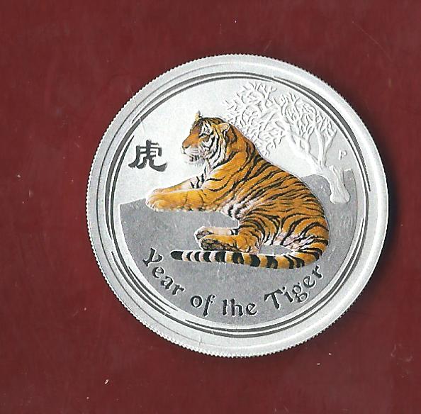  Australien Tiger 1/2 Oz 2010  AG  Koblenzer Münzen Studio Koblenz Frank Maurer AH699   