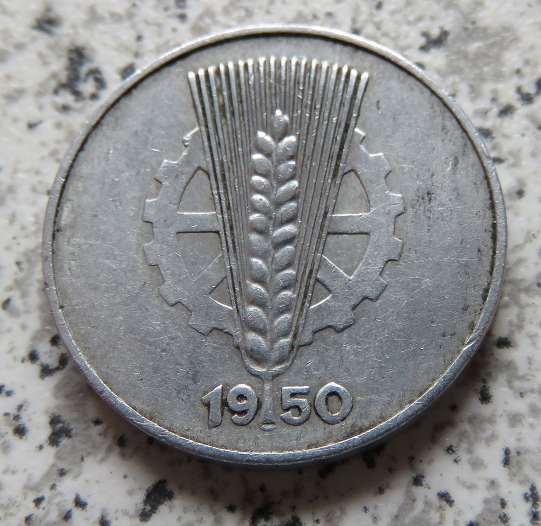  DDR 10 Pfennig 1950 E   