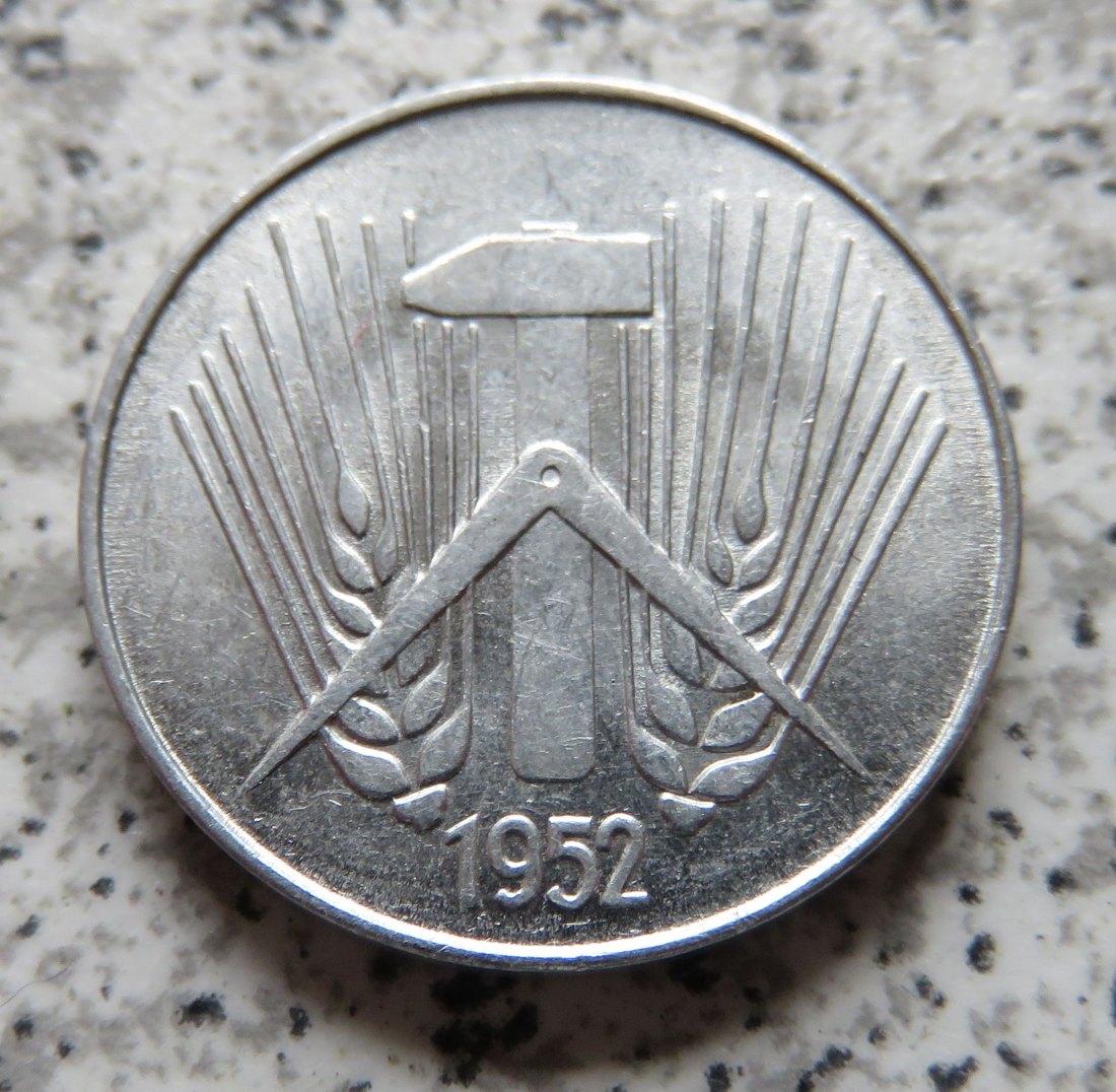  DDR 10 Pfennig 1952 A, besser   