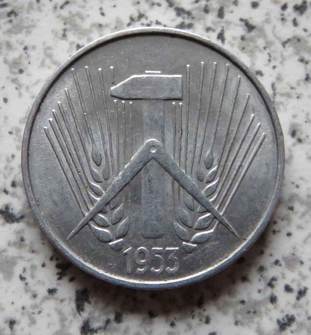  DDR 10 Pfennig 1953 A, besser   