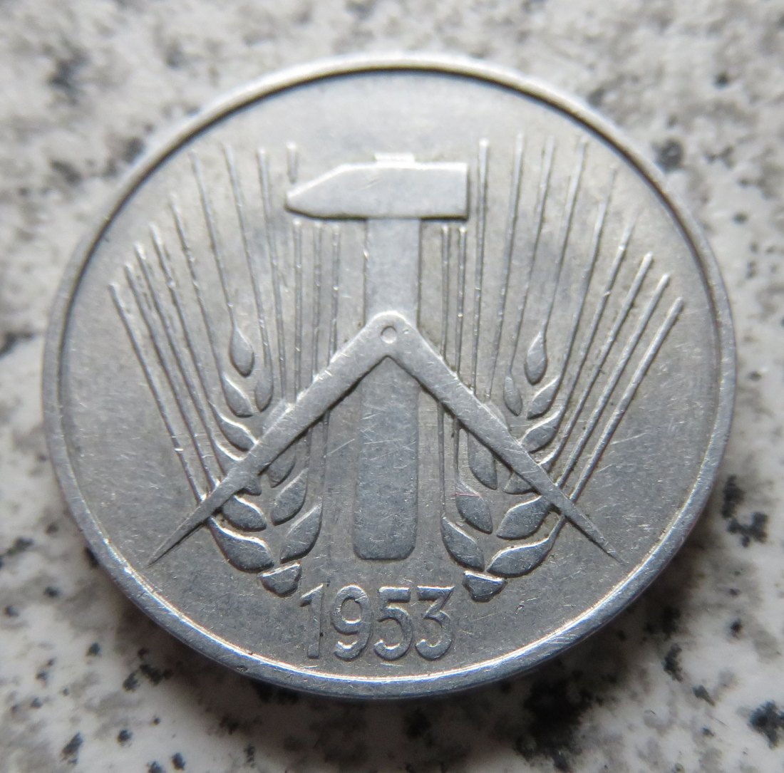  DDR 10 Pfennig 1953 A   