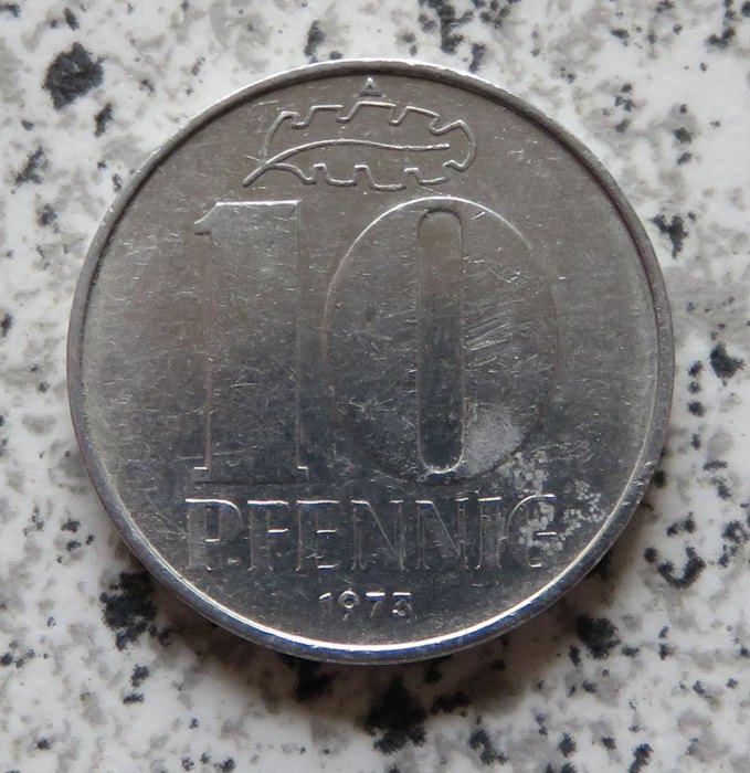  DDR 10 Pfennig 1973 A   