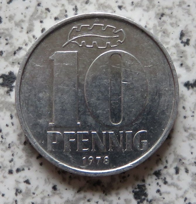  DDR 10 Pfennig 1978 A   