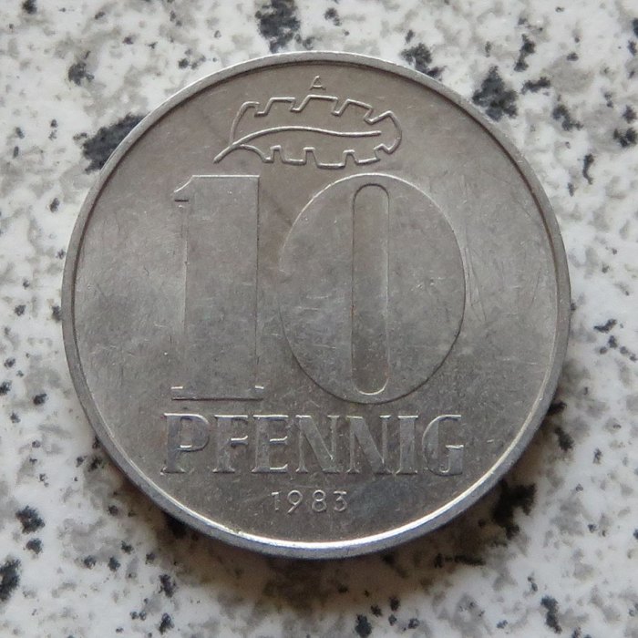  DDR 10 Pfennig 1983 A   