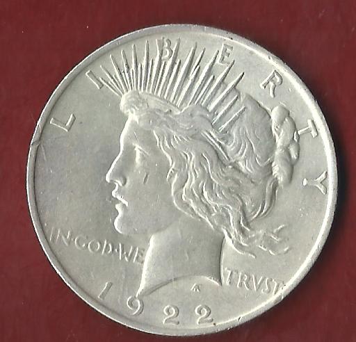  Peace Dollar 1922  Koblenzer Münzen Studio Koblenz Frank Maurer AH589   