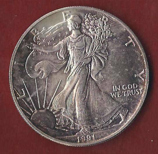  USA 1 Oz 999 AG 1991 Koblenzer Münzen Studio Koblenz Frank Maurer AH591   