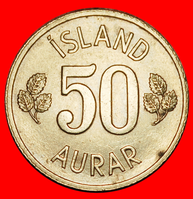  Ⰶ GREAT BRITAIN BIRCH (1969-1974): ICELAND ★ 50 ORE 1971! LOW START ★ NO RESERVE!   