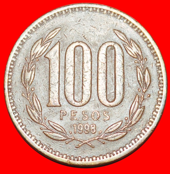  Ⰶ CROWNED CONDOR (1981-2000): CHILE ★ 100 PESOS 1998! LOW START ★ NO RESERVE!   