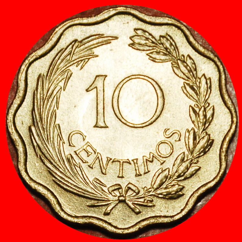  Ⰶ GREAT BRITAIN: PARAGUAY ★ 10 CENTIMOS 1953 LION! UNC MINT LUSTRE! LOW START ★ NO RESERVE!   