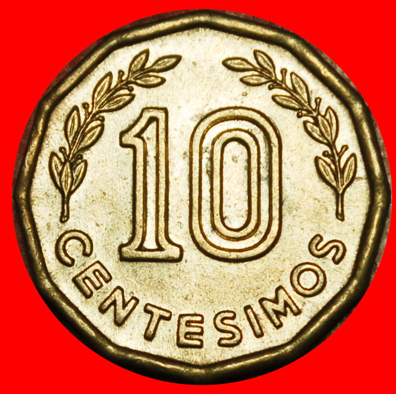  Ⰶ CHILE (1976-1981): URUGUAY ★ 10 CENTESIMO 1976 PFERD! STG STEMPELGLANZ! ★OHNE VORBEHALT!   