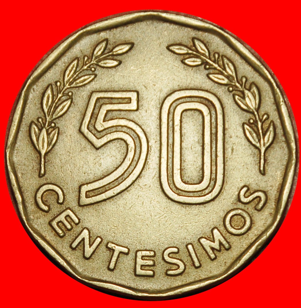  Ⰶ CHILE (1976-1981): URUGUAY★50 CENTESIMOS 1976 REGULAR FOR COINS ALIGNMENT! LOW START ★ NO RESERVE!   