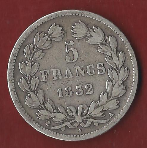  Frankreich 5 Francs 1832 Koblenzer Münzen Studio Koblenz Frank Maurer AH600   