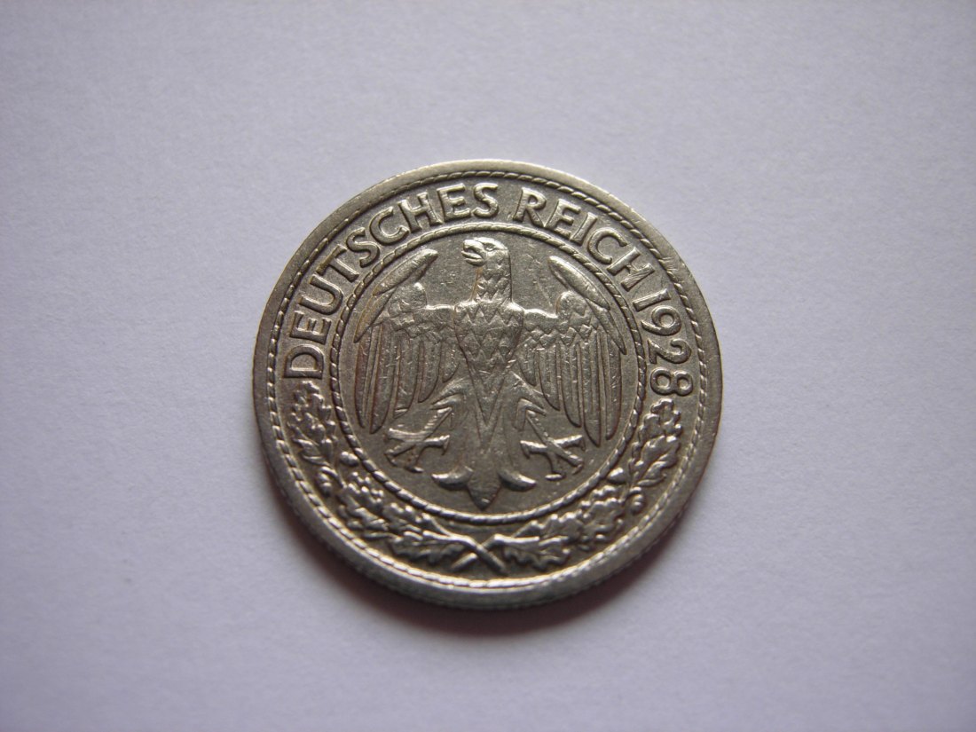  50 Reichspfennig 1928 G   