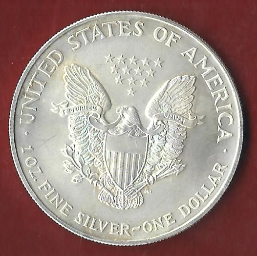  USA Silver Eagle 1 Oz 1999 Feinsilber Koblenzer Münzen Studio Koblenz Frank Maurer AH805   