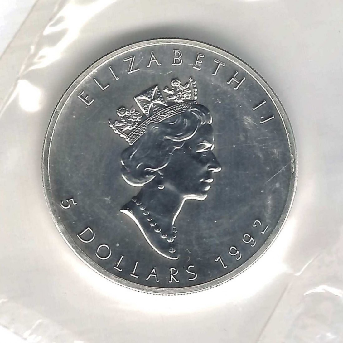  Kanada Maple Leaf 1992 AG 1 OZ Koblenzer Münzen Studio Koblenz Frank Maurer AH714   