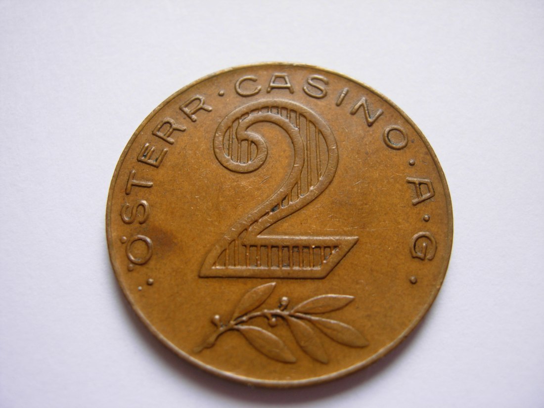  2 Schilling - Österr - Casino.A.G. Rare   