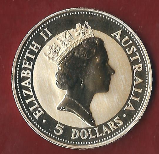  Australien 1991 1 OZ Feinsilber Koblenzer Münzen Studio Koblenz Frank Maurer AH808   