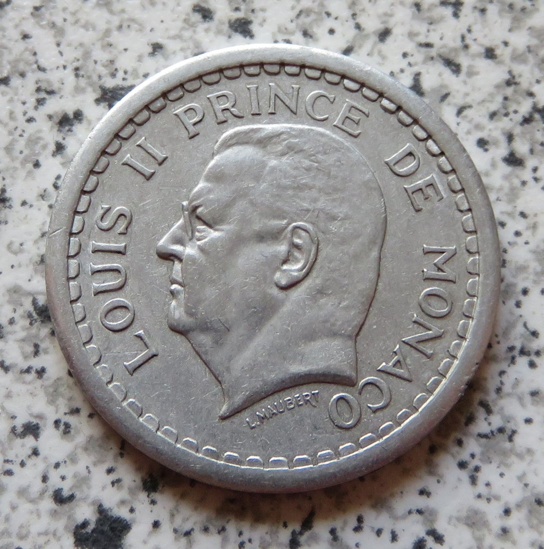  Monaco 2 Francs 1943, besser   