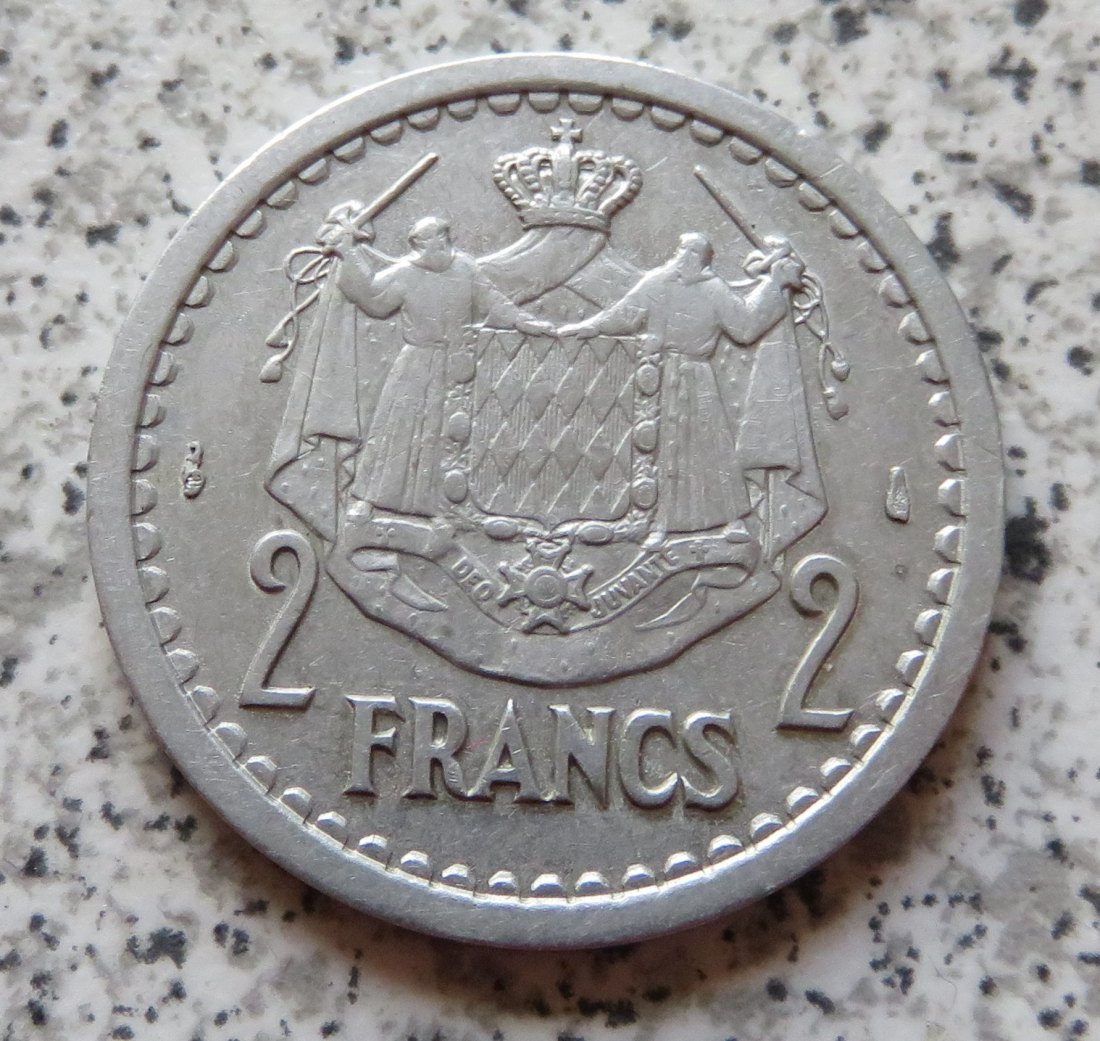  Monaco 2 Francs 1943, besser   