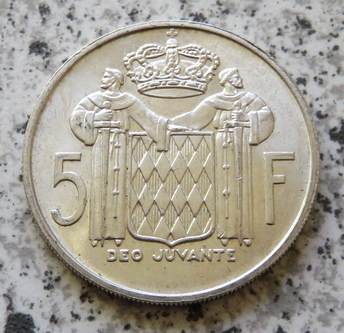  Monaco 5 Francs 1960, Silber   