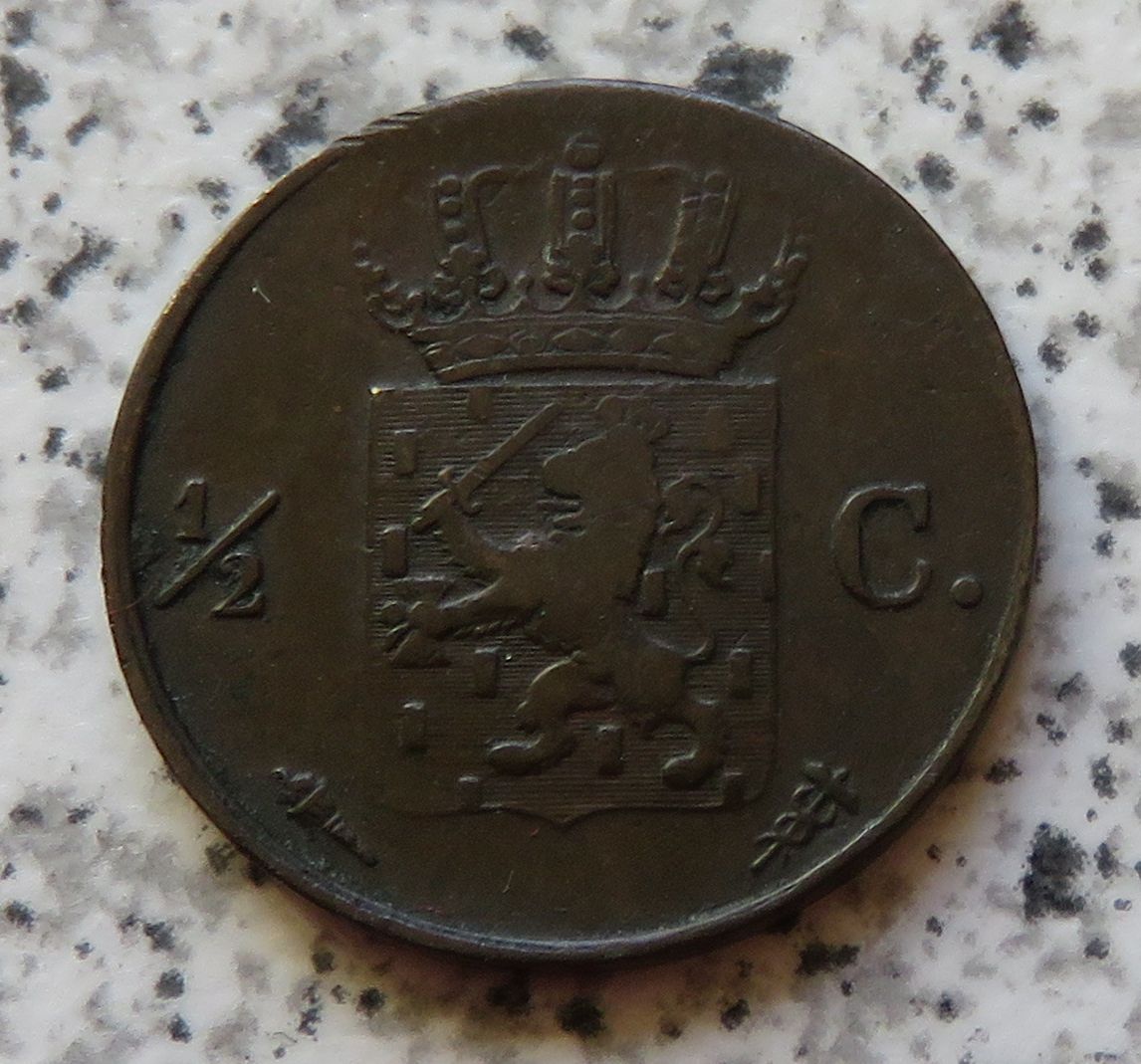  Niederlande 1/2 Cent 1821   