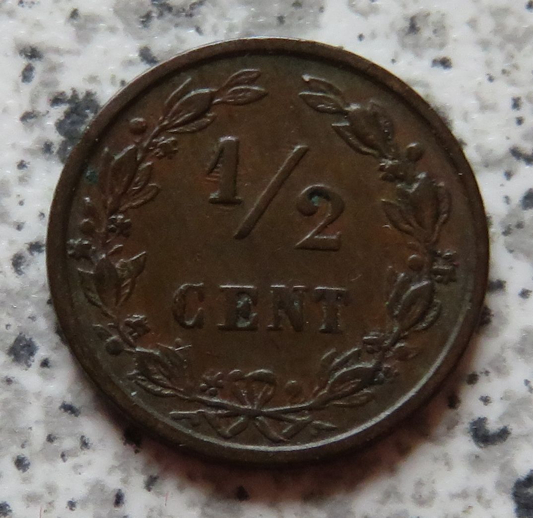  Niederlande 1/2 Cent 1885   