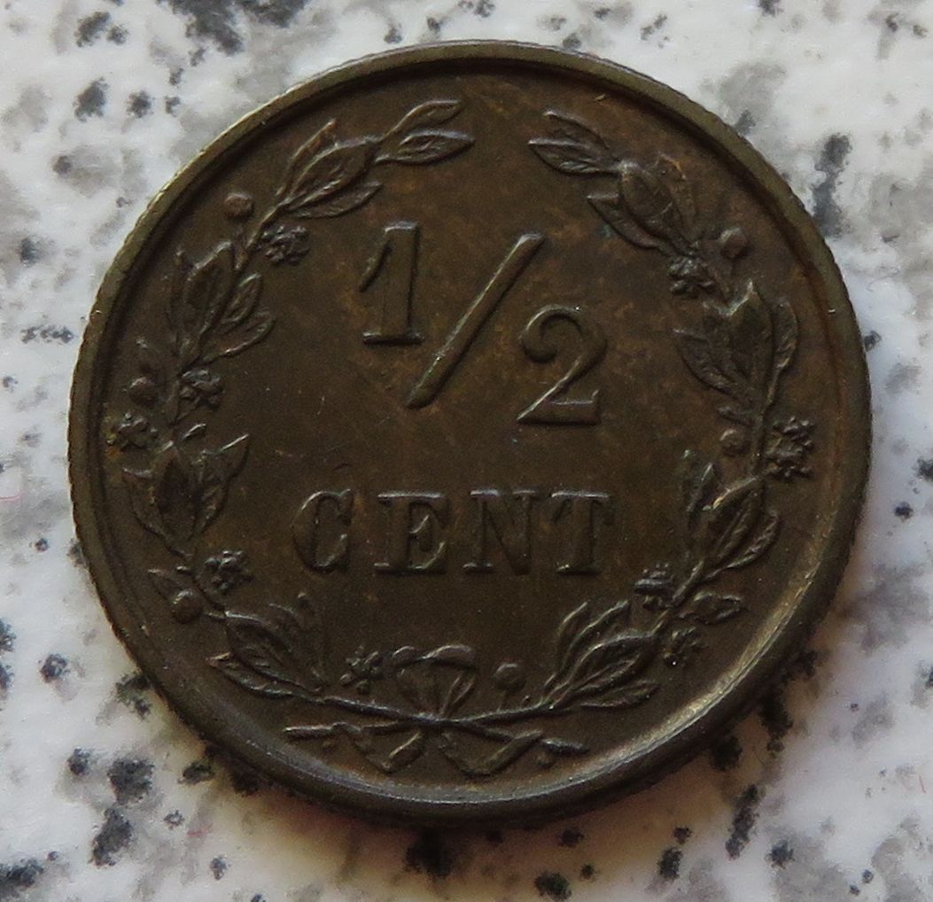  Niederlande 1/2 Cent 1891   