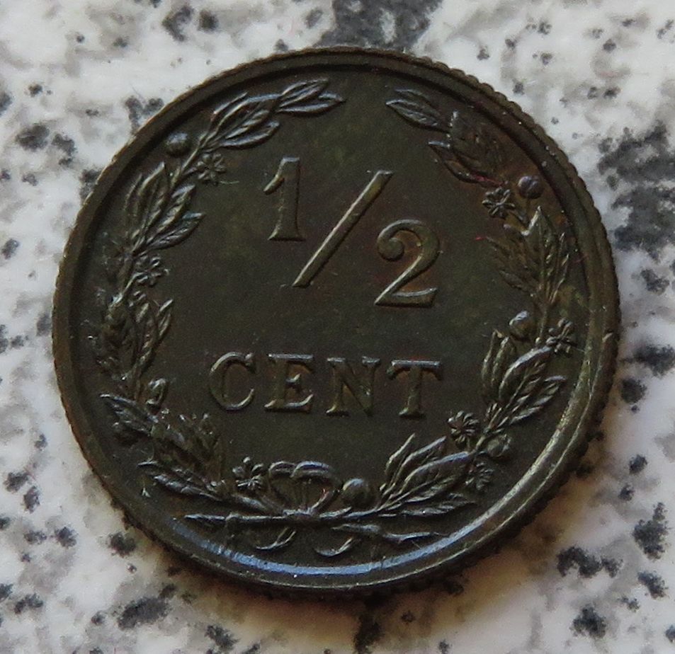  Niederlande 1/2 Cent 1903, Erhaltung   