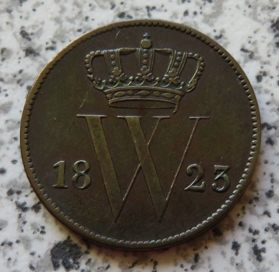  Niederlande 1 Cent 1823, besser   