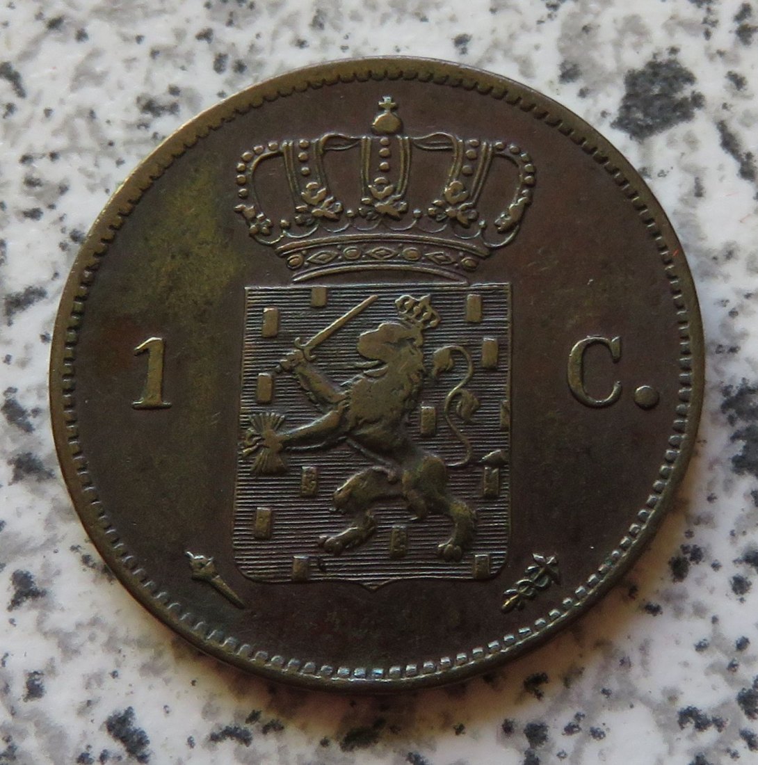  Niederlande 1 Cent 1823, besser   