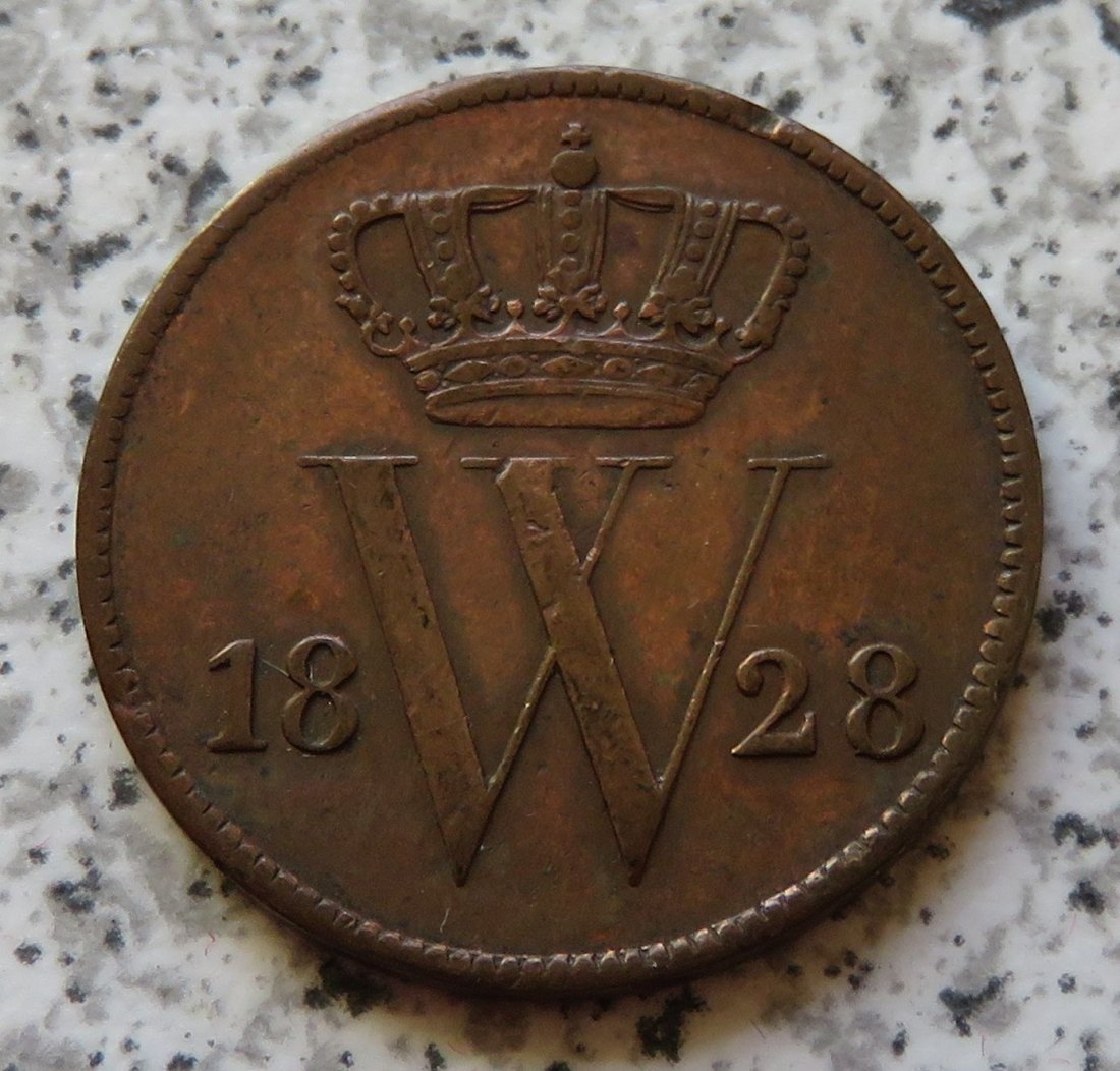  Niederlande 1 Cent 1828 B   