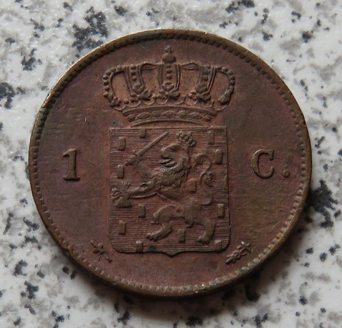  Niederlande 1 Cent 1863   