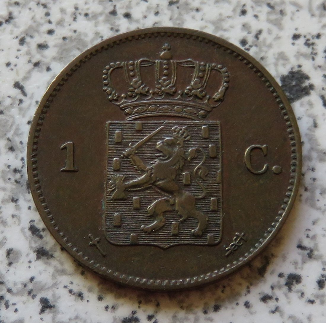  Niederlande 1 Cent 1870, besser   