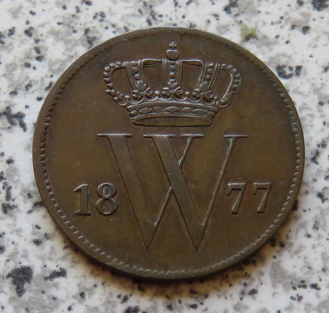  Niederlande 1 Cent 1877, Willem III   