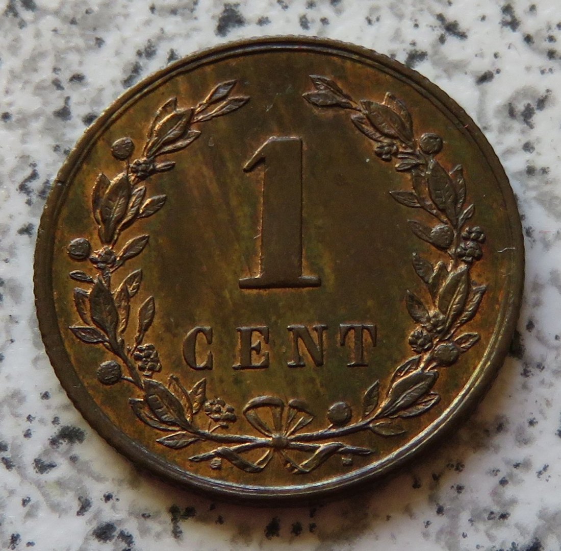  Niederlande 1 Cent 1878, Erhaltung   