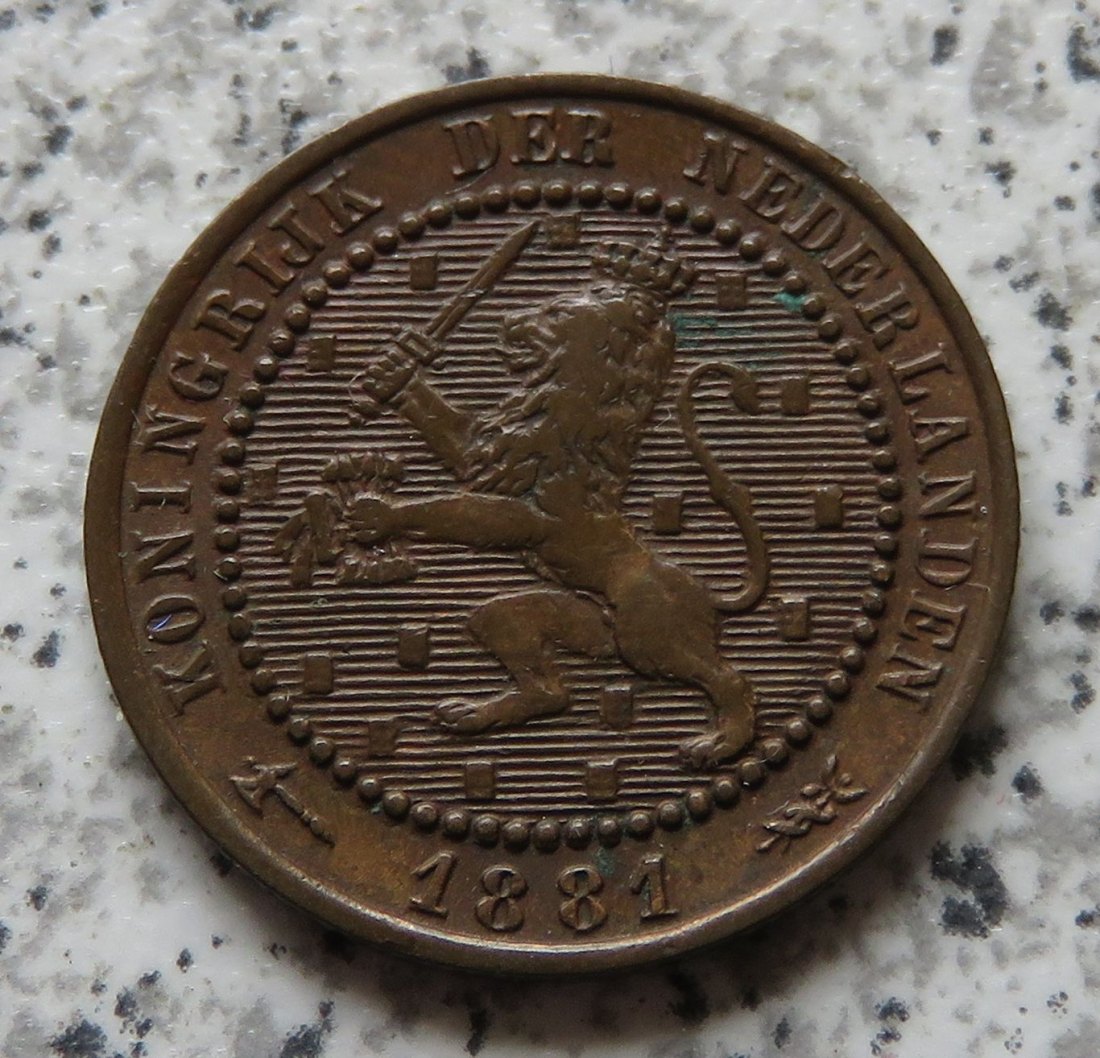  Niederlande 1 Cent 1881   