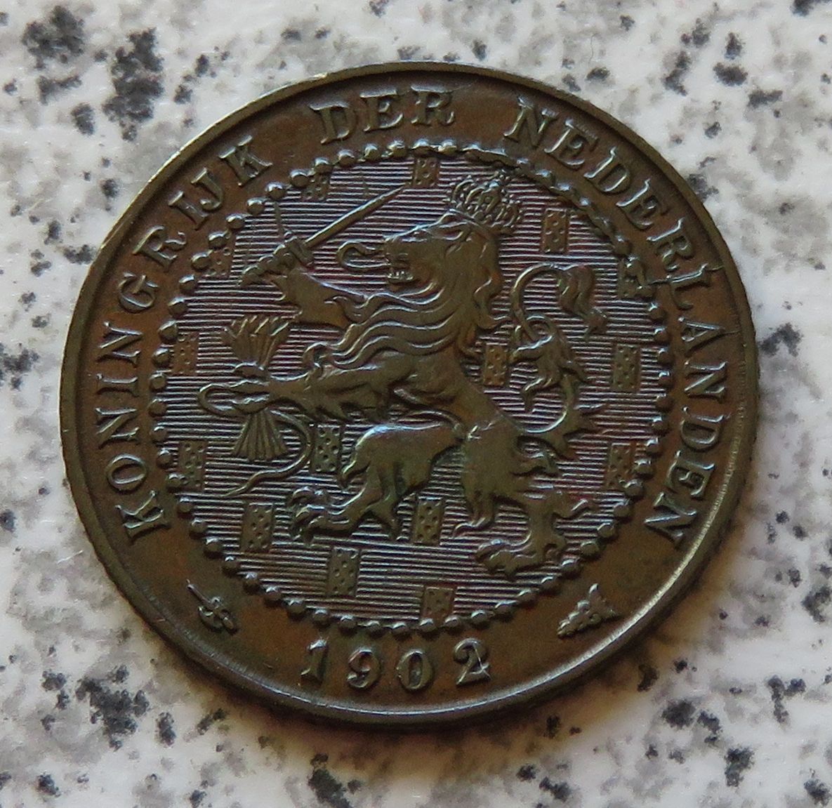  Niederlande 1 Cent 1902, Erhaltung   