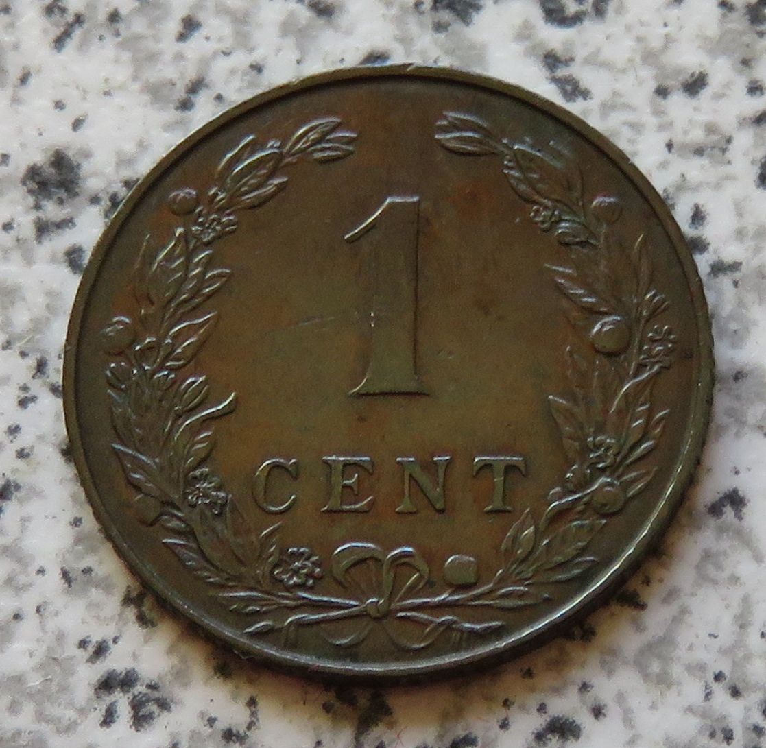  Niederlande 1 Cent 1902, Erhaltung   