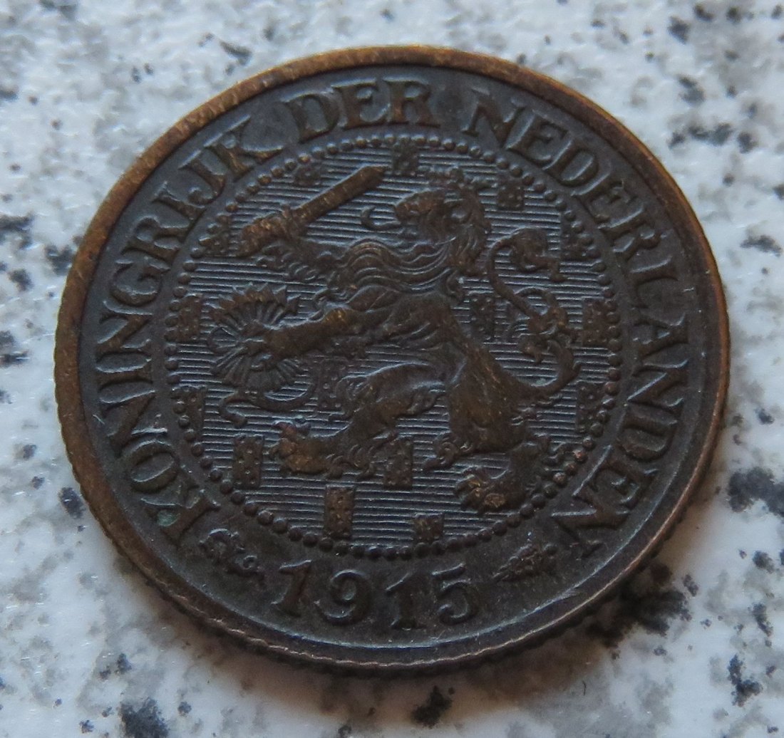  Niederlande 1 Cent 1915   