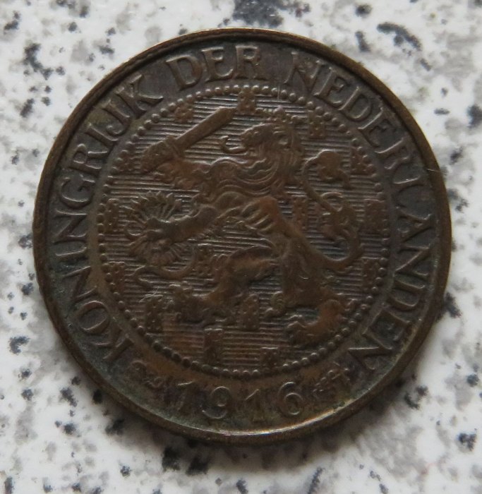  Niederlande 1 Cent 1916   