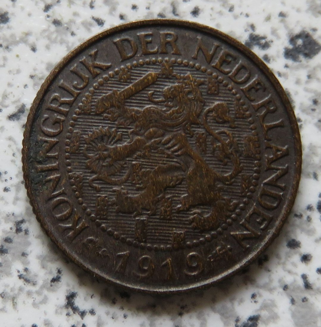  Niederlande 1 Cent 1919   