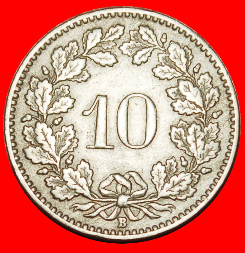  Ⰶ LIBERTY (1879-2025): SWITZERLAND ★ 10 RAPPEN 1925B! DIES 1+A! LOW START ★ NO RESERVE!   