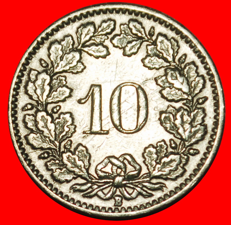  Ⰶ LIBERTY (1879-2025): SWITZERLAND ★ 10 RAPPEN 1939B! DIES 1+A! LOW START ★ NO RESERVE!   