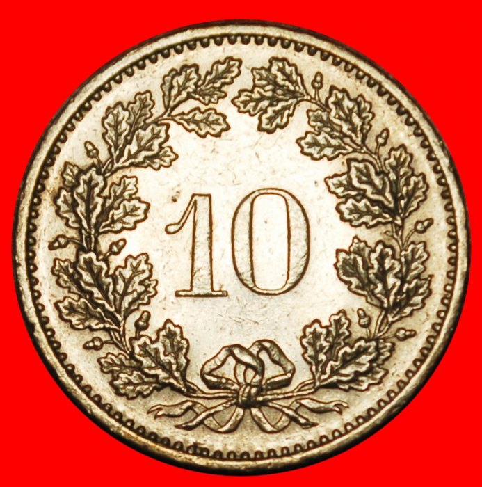  Ⰶ LIBERTY (1879-2025): SWITZERLAND ★ 10 RAPPEN 1984! DIES 2+C! MINT LUSTRE! LOW START ★ NO RESERVE!   