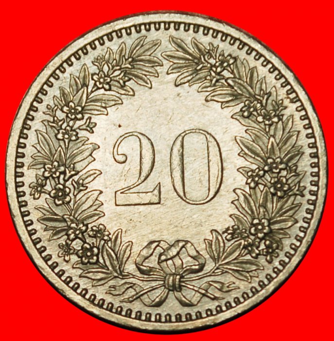  Ⰶ LIBERTY (1881-2025): SWITZERLAND ★ 20 RAPPEN 1984 DIES 2+B! LOW START ★ NO RESERVE!   