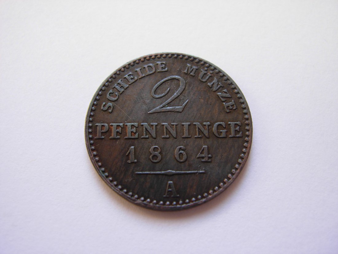  2 Pfenning 1864 A   