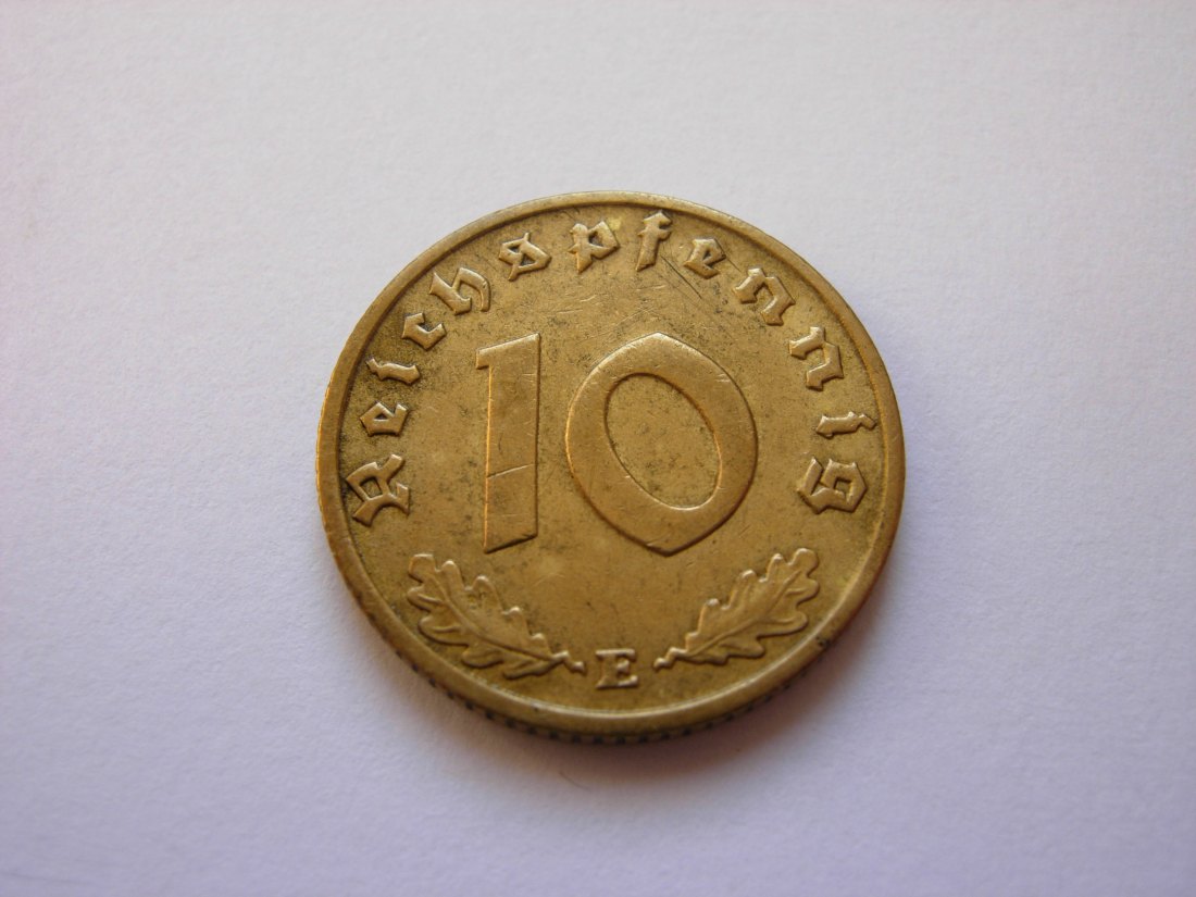  10 Reichspfennig 1938 E   